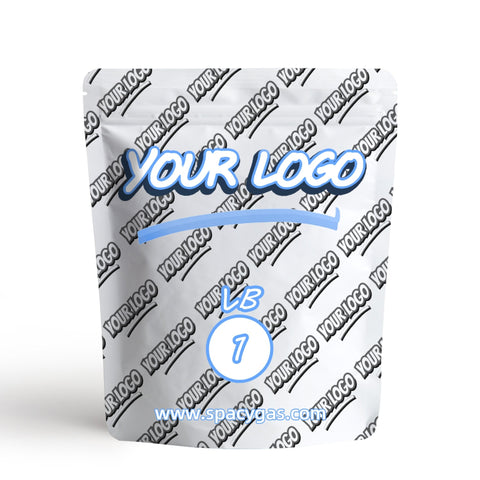 Custom 1 Pound Mylar Bag 14" x 16.5",Normal Zipper - SpacyGas