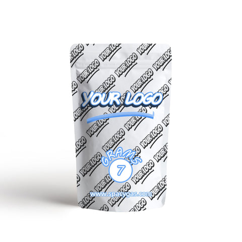 Custom 7 Gram Mylar Bag 4" x 6.5", Normal Zipper - SpacyGas