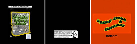 Custom Your Own 3.5 Gram Mylar Bag 4x5″ Stand-up Pouch - SpacyGas
