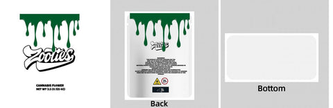 Custom Your Own 3.5 Gram Mylar Bag 4x5″ Stand - up Pouch - SpacyGas