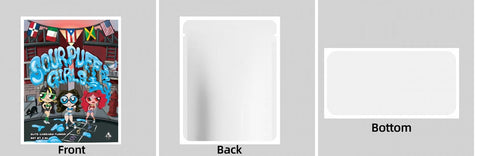 Custom Your Own 3.5 Gram Mylar Bag 4x5″ Stand - up Pouch - SpacyGas