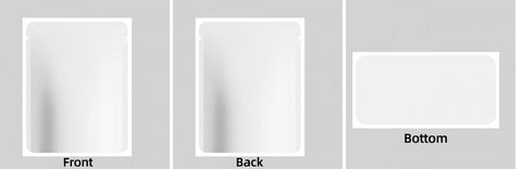 Custom Your Own 3.5 Gram Mylar Bag 4x5″ Stand-up Pouch - SpacyGas