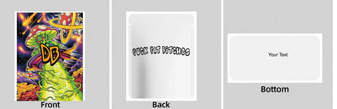 Custom Your Own 3.5 Gram Mylar Bag 4x5″ Stand-up Pouch - SpacyGas