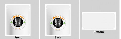 Custom Your Own 3.5 Gram Mylar Bag 4x5″ Stand - up Pouch - SpacyGas