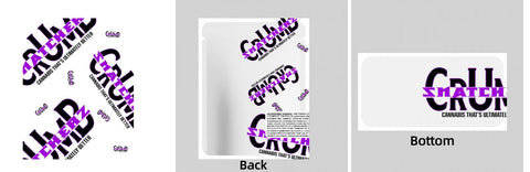 Custom Your Own 3.5 Gram Mylar Bag 4x5″ Stand - up Pouch - SpacyGas