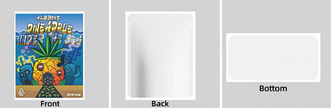 Custom Your Own 3.5 Gram Mylar Bag 4x5″ Stand-up Pouch - SpacyGas
