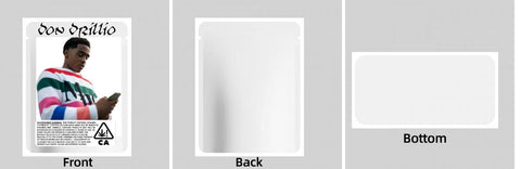 Custom Your Own 3.5 Gram Mylar Bag 4x5″ Stand - up Pouch - SpacyGas