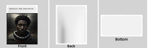 Custom Your Own 3.5 Gram Mylar Bag 4x5″ Stand-up Pouch - SpacyGas