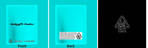 Custom Your Own 3.5 Gram Mylar Bag 4x5″ Stand - up Pouch - SpacyGas