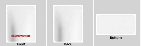 Custom Your Own 3.5 Gram Mylar Bag 4x5″ Stand - up Pouch - SpacyGas