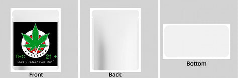 Custom Your Own 3.5 Gram Mylar Bag 4x5″ Stand - up Pouch - SpacyGas