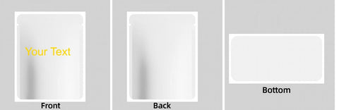 Custom Your Own 3.5 Gram Mylar Bag 4x5″ Stand - up Pouch - SpacyGas