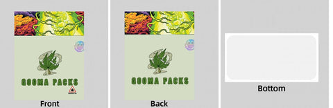 Custom Your Own 3.5 Gram Mylar Bag 4x5″ Stand - up Pouch - SpacyGas