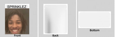 Custom Your Own 3.5 Gram Mylar Bag 4x5″ Stand - up Pouch - SpacyGas