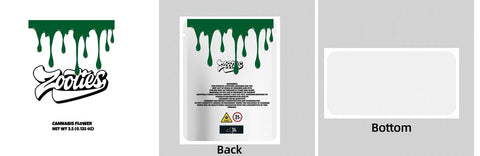 Custom Your Own 3.5 Gram Mylar Bag 4x5″ Stand - up Pouch - SpacyGas