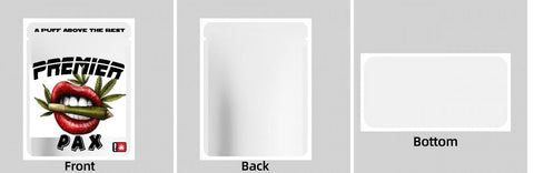 Custom Your Own 3.5 Gram Mylar Bag 4x5″ Stand-up Pouch - SpacyGas