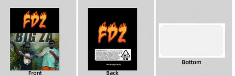 Custom Your Own 3.5 Gram Mylar Bag 4x5″ Stand - up Pouch - SpacyGas