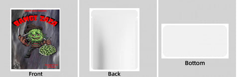 Custom Your Own 3.5 Gram Mylar Bag 4x5″ Stand - up Pouch - SpacyGas