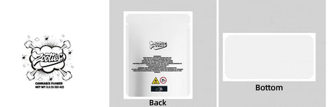 Custom Your Own 3.5 Gram Mylar Bag 4x5″ Stand - up Pouch - SpacyGas