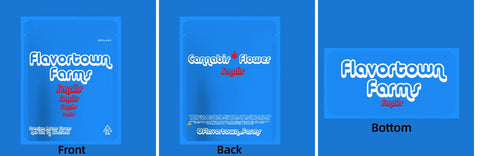 Custom Your Own 3.5 Gram Mylar Bag 4x5″ Stand-up Pouch - SpacyGas