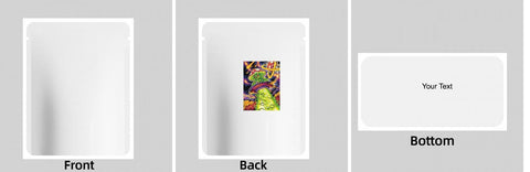 Custom Your Own 3.5 Gram Mylar Bag 4x5″ Stand - up Pouch - SpacyGas