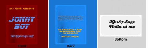 Custom Your Own 3.5 Gram Mylar Bag 4x5″ Stand - up Pouch - SpacyGas