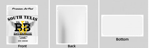 Custom Your Own 3.5 Gram Mylar Bag 4x5″ Stand-up Pouch - SpacyGas