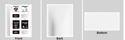 Custom Your Own 3.5 Gram Mylar Bag 4x5″ Stand - up Pouch - SpacyGas