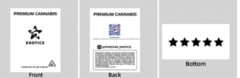 Custom Your Own 3.5 Gram Mylar Bag 4x5″ Stand - up Pouch - SpacyGas