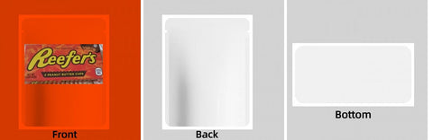 Custom Your Own 3.5 Gram Mylar Bag 4x5″ Stand-up Pouch - SpacyGas