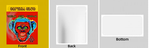 Custom Your Own 3.5 Gram Mylar Bag 4x5″ Stand - up Pouch - SpacyGas