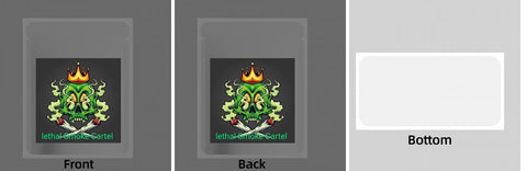 Custom Your Own 3.5 Gram Mylar Bag 4x5″ Stand - up Pouch - SpacyGas