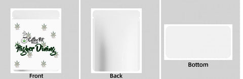 Custom Your Own 3.5 Gram Mylar Bag 4x5″ Stand - up Pouch - SpacyGas