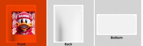Custom Your Own 3.5 Gram Mylar Bag 4x5″ Stand-up Pouch - SpacyGas