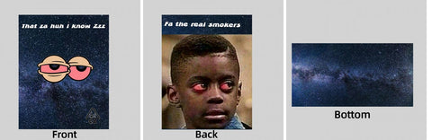 Custom Your Own 3.5 Gram Mylar Bag 4x5″ Stand - up Pouch - SpacyGas