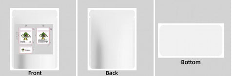 Custom Your Own 3.5 Gram Mylar Bag 4x5″ Stand - up Pouch - SpacyGas