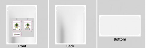 Custom Your Own 3.5 Gram Mylar Bag 4x5″ Stand - up Pouch - SpacyGas