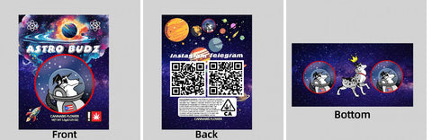 Custom Your Own 3.5 Gram Mylar Bag 4x5″ Stand - up Pouch - SpacyGas