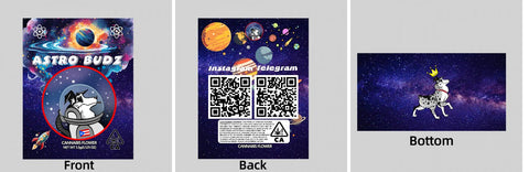 Custom Your Own 3.5 Gram Mylar Bag 4x5″ Stand - up Pouch - SpacyGas