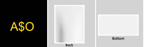 Custom Your Own 3.5 Gram Mylar Bag 4x5″ Stand-up Pouch - SpacyGas