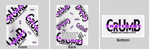 Custom Your Own 3.5 Gram Mylar Bag 4x5″ Stand - up Pouch - SpacyGas