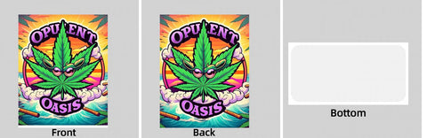 Custom Your Own 3.5 Gram Mylar Bag 4x5″ Stand - up Pouch - SpacyGas