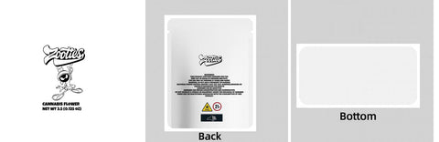 Custom Your Own 3.5 Gram Mylar Bag 4x5″ Stand - up Pouch - SpacyGas