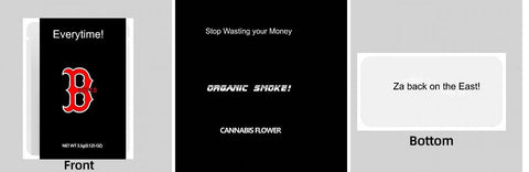 Custom Your Own 3.5 Gram Mylar Bag 4x5″ Stand - up Pouch - SpacyGas