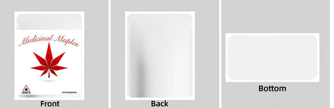 Custom Your Own 3.5 Gram Mylar Bag 4x5″ Stand - up Pouch - SpacyGas