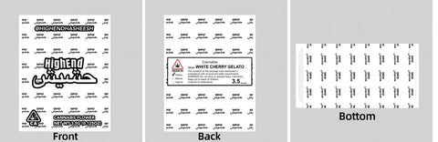 Custom Your Own 3.5 Gram Mylar Bag 4x5″ Stand-up Pouch - SpacyGas