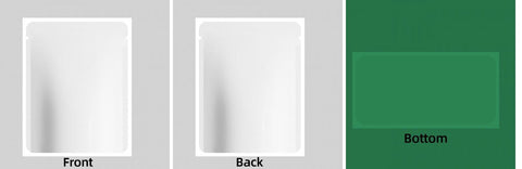 Custom Your Own 3.5 Gram Mylar Bag 4x5″ Stand - up Pouch - SpacyGas