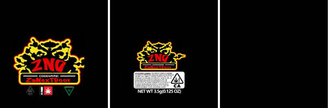 Custom Your Own 3.5 Gram Mylar Bag 4x5&#34;, Child Proof Zipper - SpacyGas