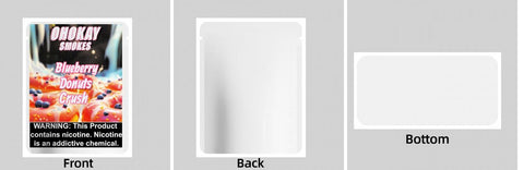 Custom Your Own 3.5 Gram Mylar Bag 4x5&34; Stand - up Pouch - SpacyGas