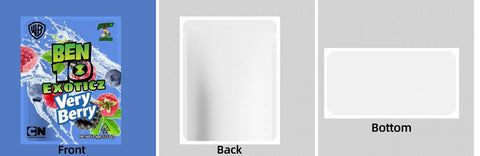 Custom Your Own 3.5 Gram Mylar Bag 4x5&34; Stand - up Pouch - SpacyGas